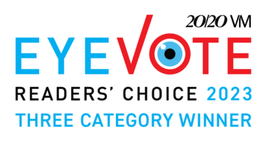 EyeVote Readers' Choice 2023 Three Category Winner