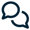 Message bubbles icon